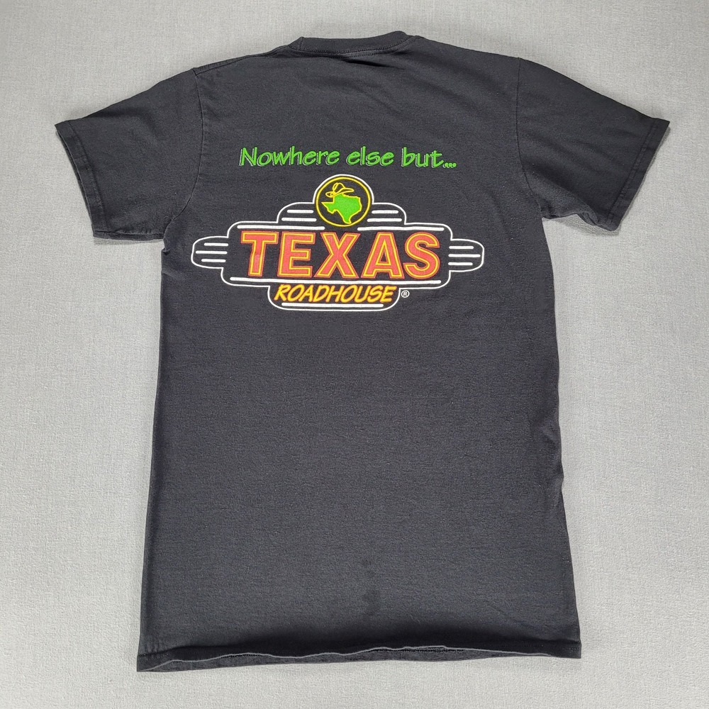 Texas Roadhouse T Shirt Size Adult Small Uniform Black